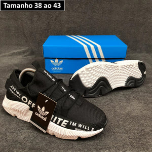 TÊNIS ADIDAS OFF WHITE TM MASCULINO - PRETO E BRANCO