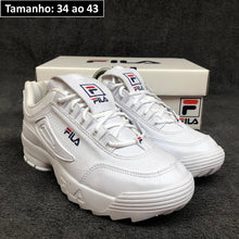 Carregar imagem no visualizador da galeria, TÊNIS FILA FOOTWEAR DISRUPTOR II WEDGE BRANCO
